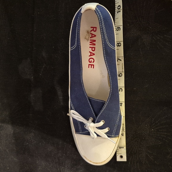 Vintage rampage denim sneaker kitten heel shoes sandal 90s y2k womens 8 - Picture 11 of 11